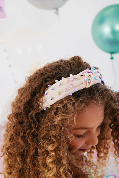 Lola + The Boys Accessories Candy Pearl Knot Headband