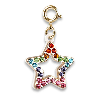 Lola + The Boys Accessories Gold Rainbow Sparkle Star Charm Charm It! Charms & Bracelets