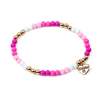 Lola + The Boys Accessories GOLD PINK STRETCH BE Charm It! Charms & Bracelets