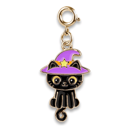 Lola + The Boys Accessories Gold Swivel Black Cat Charm It! Charms & Bracelets