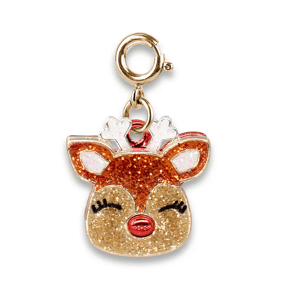 Lola + The Boys Accessories Gold Glitter Reindeer Charm Charm It! Charms & Bracelets