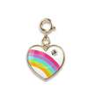 Lola + The Boys Accessories Gold Puffed Rainbow Heart Charm It! Charms & Bracelets