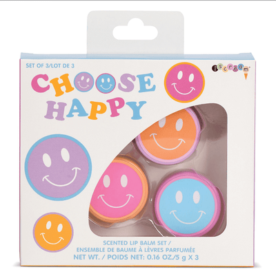 iScream Accessories Choose Happy Lip Balm Trio