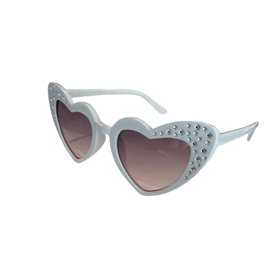 Lola & The Boys Accessories Crystal Mini Heart Sunglasses