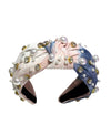 Lola + The Boys Accessories Blue Crystal Pearl Headband