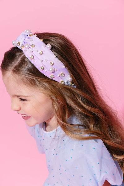 Lola + The Boys Accessories Crystal Pearl Headband