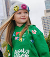 Lola + The Boys Accessories Crystal Rainbow Emoji Beanie