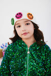 Lola + The Boys Accessories Crystal Rainbow Emoji Beanie