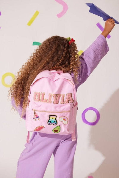 exclude-patch Accessories Pink Customizable Patch Backpack