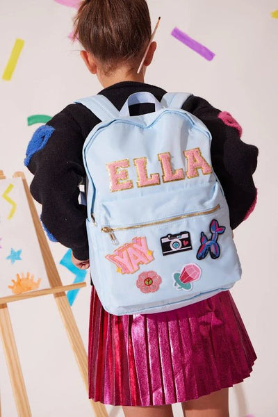 exclude-patch Accessories Blue Customizable Patch Backpack