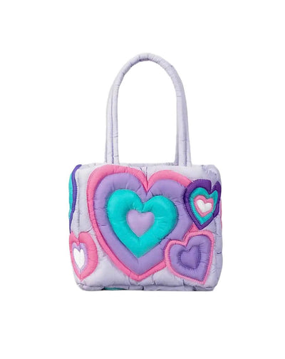 Lola + The Boys Accessories Cutie Heart Plush Bag