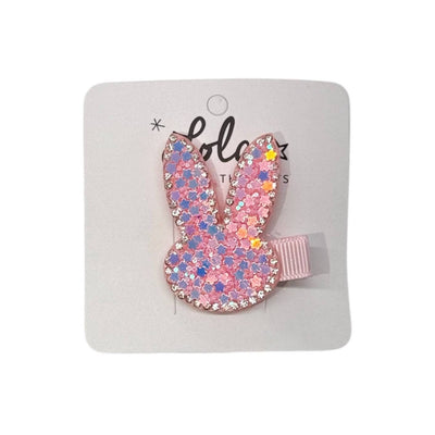 Lola + The Boys Accessories Bunny Glitter  Hair Clips