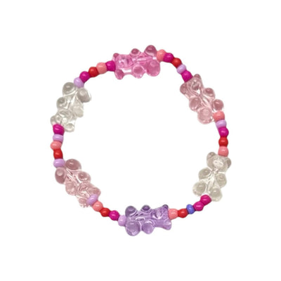 Lola + The Boys Accessories pretty in pink Gummy Bear Beaded Bracelet