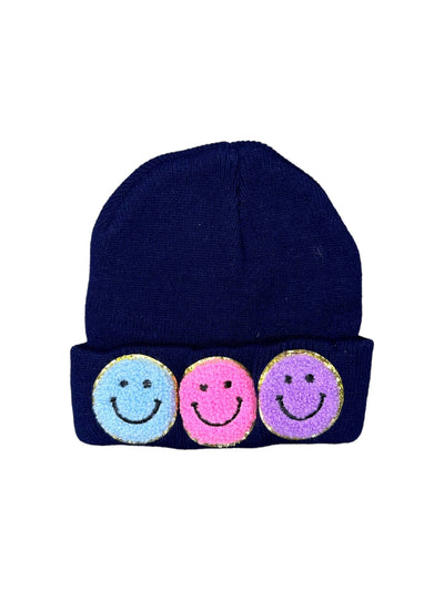 Lola + The Boys Accessories Happy  Emoji Beanie