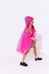 Lola + The Boys Accessories Hot Pink Crystal Cape