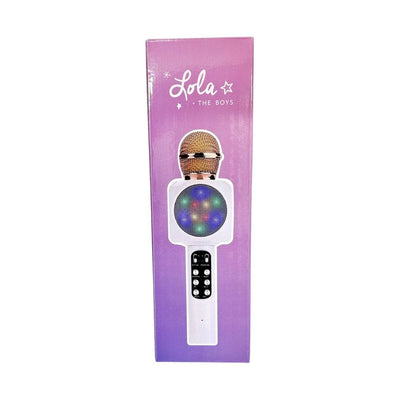 Lola & The Boys Accessories Lavender Candy Bling Karaoke Microphone & Bluetooth Speaker