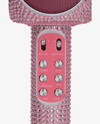 Trend Tech Accessories Pink Bling Karaoke Microphone & Bluetooth Speaker