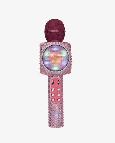 Trend Tech Accessories Pink Bling Karaoke Microphone & Bluetooth Speaker