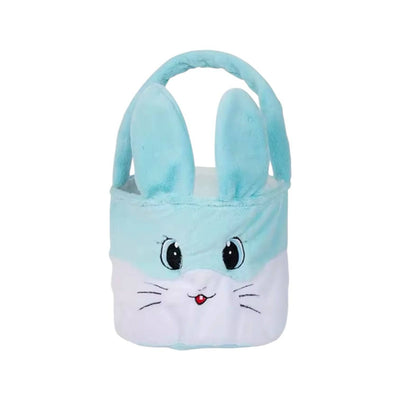 Lola + The Boys Accessories Blue Plush Bunny Basket