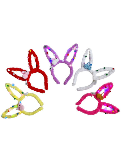 Lola + The Boys Accessories Plush Bunny Ears Headband