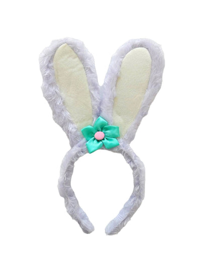 Lola + The Boys Accessories Lavender Plush Bunny Floral Headband