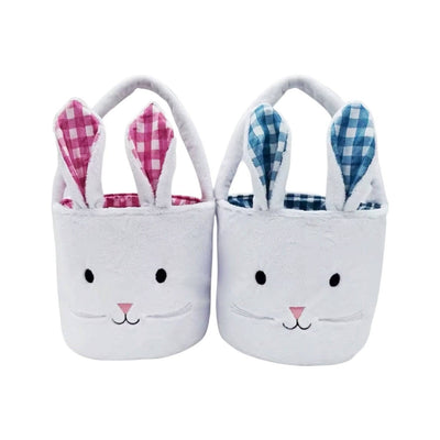 Lola + The Boys Accessories Plush White Bunny Basket