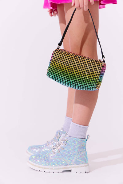 Lola + The Boys Accessories Rainbow Crystal Purse