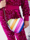 Lola + The Boys Accessories Rainbow Heart Purse