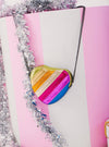 Lola + The Boys Accessories Rainbow Heart Purse