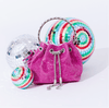 Lola + The Boys Accessories Rhinestone Bucket Handbag