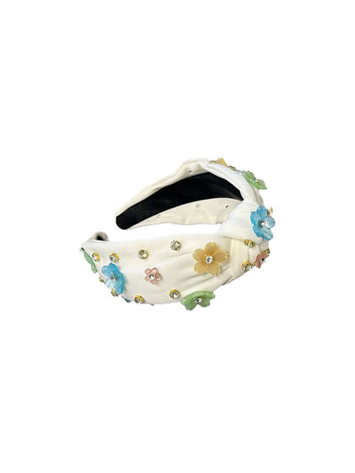 Lola + The Boys Accessories White Sprinkle Knot Headband