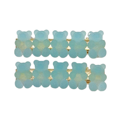 Lola + The Boys Accessories Baby Blue Gummy Bear Sugar Gummy Bear Hair Clips