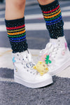 Lola + The Boys Accessories Super Fun Crystal Socks