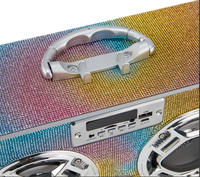 Trend Tech Accessories Swirl Bling LED Bluetooth Boombox