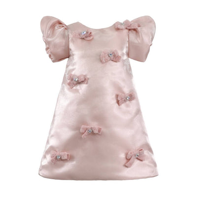 Lola + The Boys 2 Angelina Satin Bow Dress