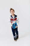 Lola + The Boys Batman Comic Windbreaker (White)