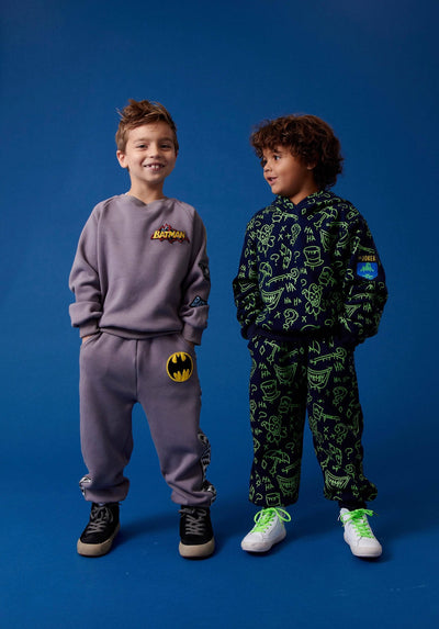 Lola + The Boys Batman Neon Set Boy Green