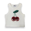 Lola + The Boys Beaded Gem Cherry Tank