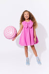 exclude-fall Big Bow Teddy Fleece Dress