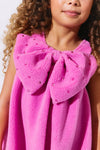 exclude-fall 2 Big Bow Teddy Fleece Dress