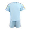 Lola + The Boys Blue Rainbow Stripe Short Set