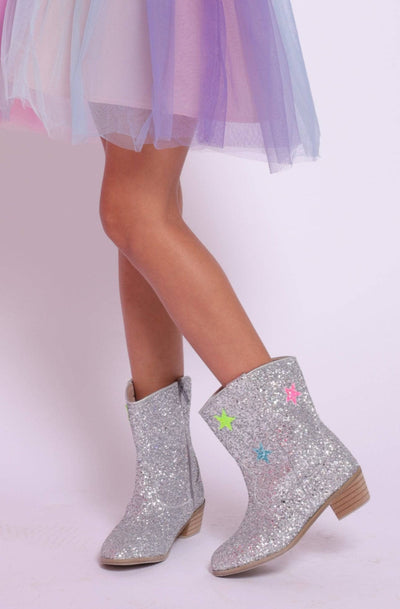 Lola + The Boys boots Hologram Star Cowgirl Boots