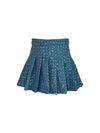 Lola + The Boys Bottoms Denim Sparkle Pleated Skirt