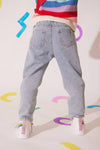 exclude-new-arriv Bottoms Happy Graffiti Art Jeans