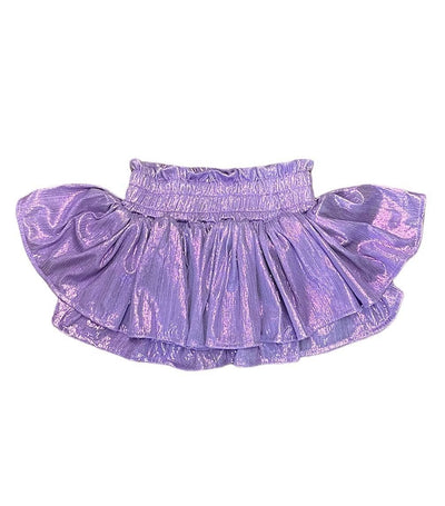 Lola + The Boys Bottoms Lavender Metallic Skirt