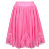 Lola + The Boys Bottoms 2/3 / Magenta Magenta Tulle Ruffle Midi Skirt