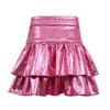 Lola + The Boys Bottoms Metallic Ruffle Skort