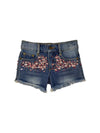 Lola + The Boys Bottoms Pink Crystal Denim Short