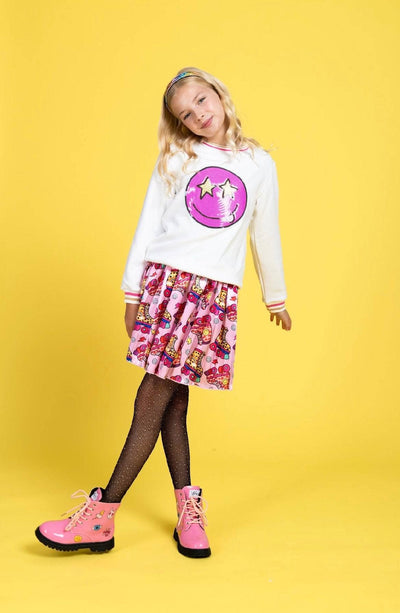 Lola + The Boys Bottoms Roller Girl Pleated Skirt