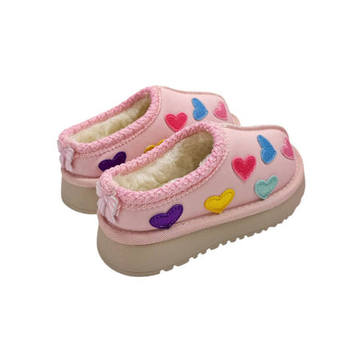 Lola + The Boys Candy Heart Sherpa Booties